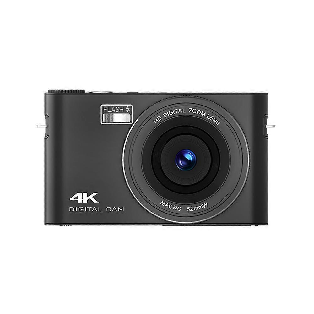 4K Digital Camera Digital Video Camera 64MP 3 Inch IPS Touch Panel Auto Focus 18X Digital Zoom Built-in Flash Battery Anti-Shake MP3 Music Playing Bi