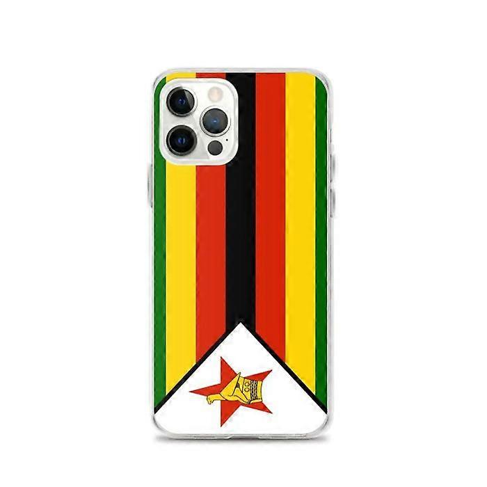 Phone Case - PIXELFORMA - Zimbabwe Flag - Compatible with iPhone 12 Pro - Flexible - Shockproof