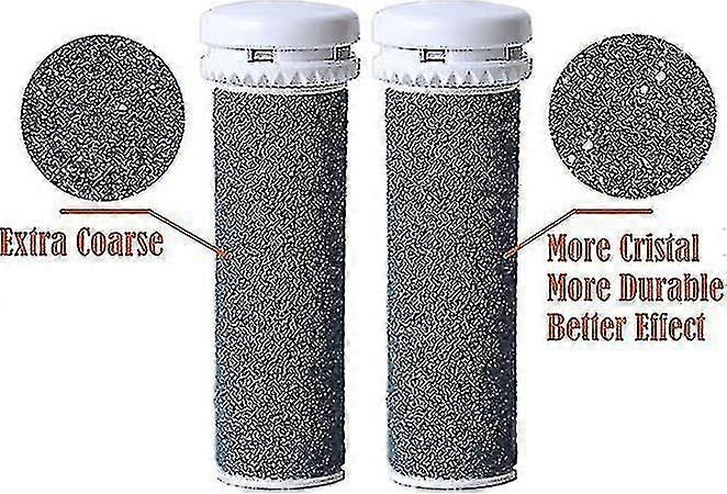 [4 Pack] Super Coarse Micro Mineral Replacement Rollers Compatible With Micro Pedi Callous Remover F-1