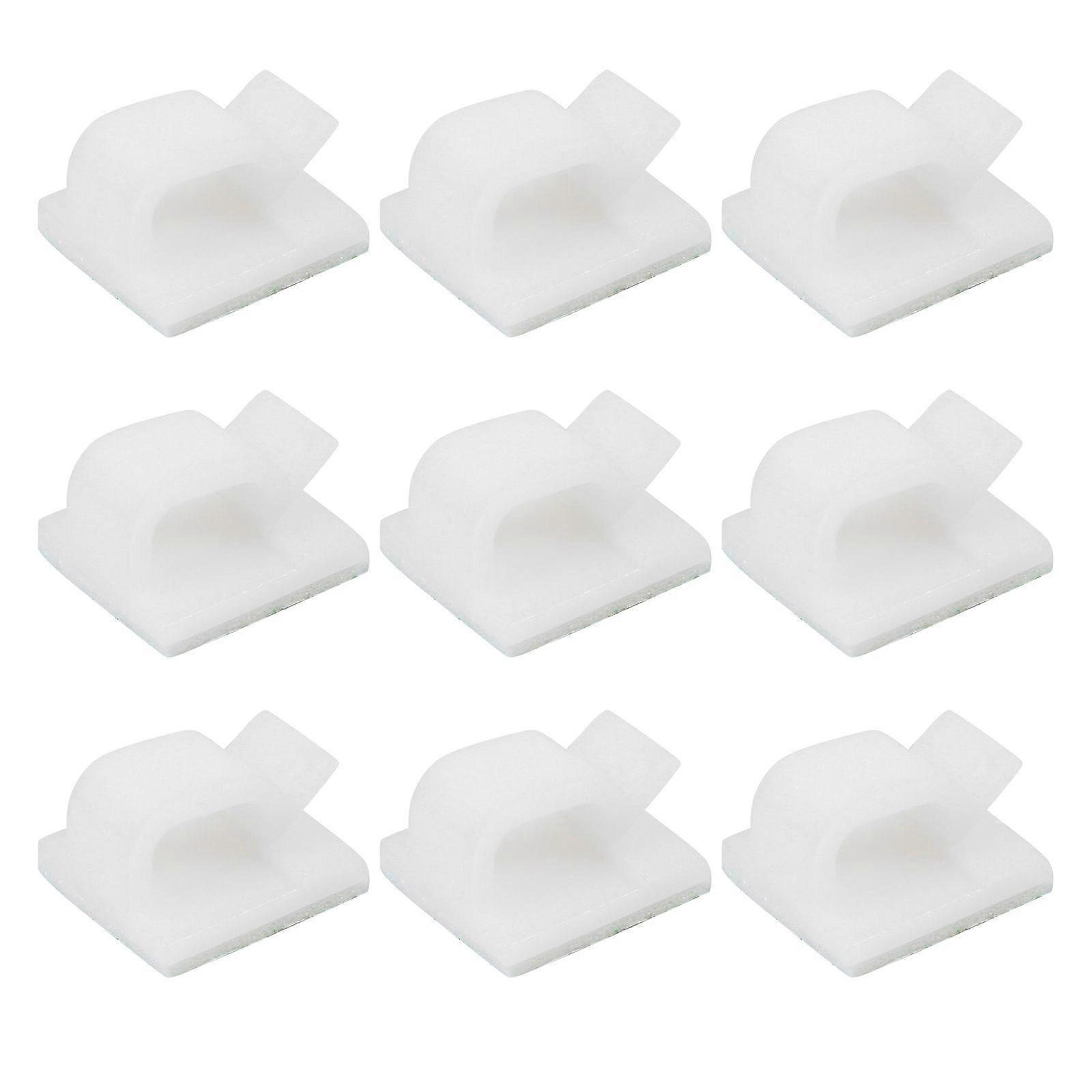 50pcs Outdoor Cable Clips with Adhesive Tapes Self Adhesive Hooks Wire Holder