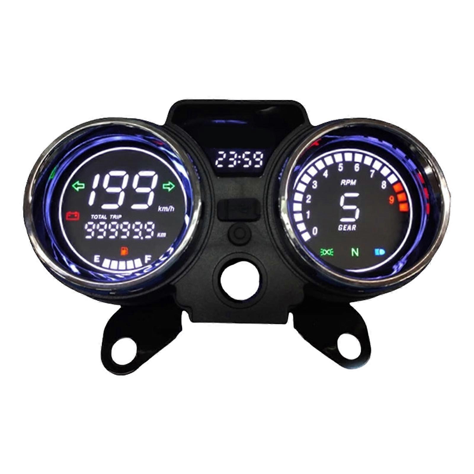 12V Dashboard Instrument Panel Gauge Clear Display Accurate Speed & Distance Readings for RC250 150Gato 250cc Motorcycle