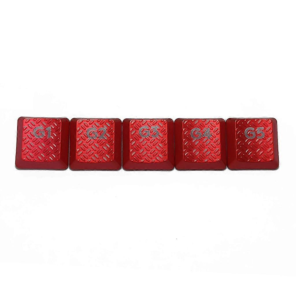 Replacement for Key Caps  G813/G815/G913/G915 RGB TKL Mechanical Keyboard Keycap G1-G5 Keycaps 5Pcs  Red