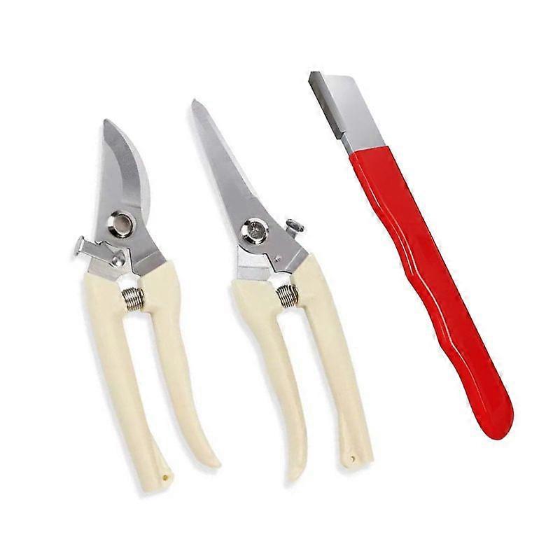 Pieces Gardening Scissors, Branch Shears, Florist Scissors, Multi-Purpose Gardening Scissors for Pruning Flowers and Fruit Trees, Ergonomic, with Shar