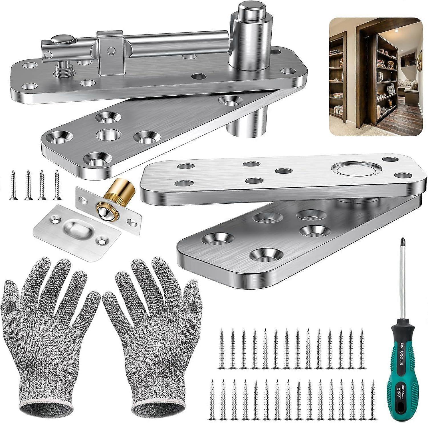 Charnière de porte cachée, charnière de pivot robuste de 570 lb pour Hidd