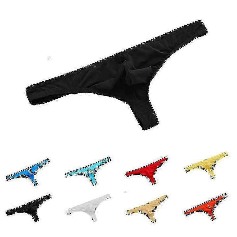 Herren Solid Strings Ultradünne atmungsaktive Low Waist Soft Unterwäsche