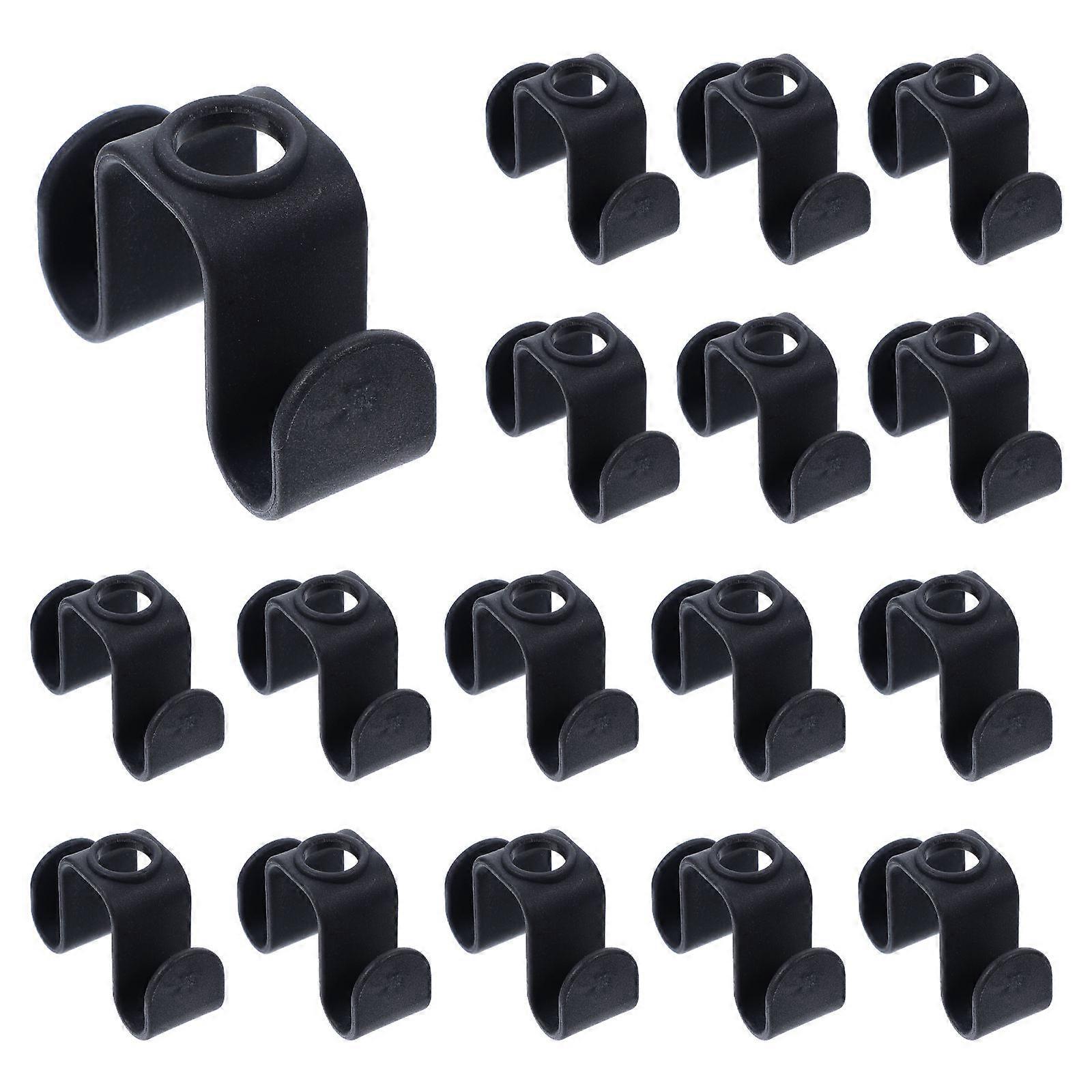 20pcs Wardrobe Clothes Hanger Stackable Hooks Portable Closet Organizer Hooks