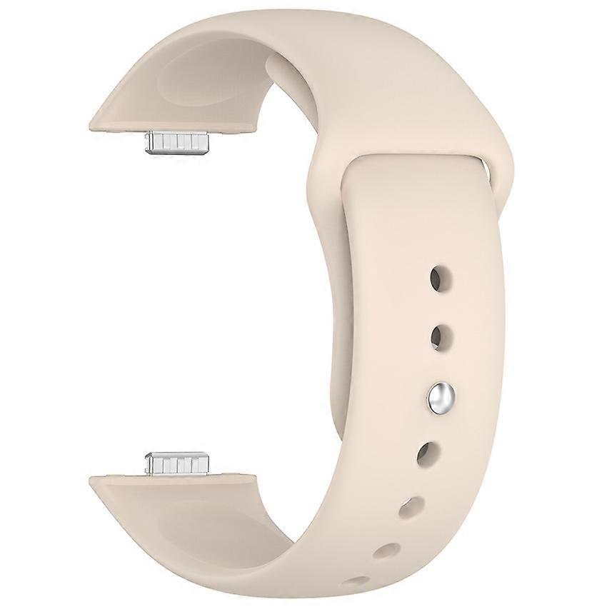 Watch Strap Watch Band for HUAWEI Watch Fit3 Strap Accessories Reverse Buckle Silicone Strap Push Button (Ivory)