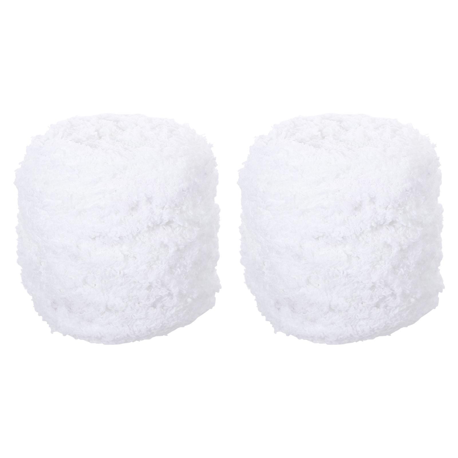 Crochet Yarn for Crocheting Knitting Yarns Craft Making Handicraft Enthusiasts 12X12cm Square Coral Fleece DIY Crochet 2 Rolls
