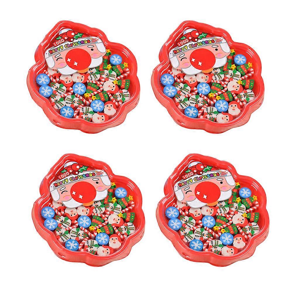 Holiday Stationery Erasers Assorted Supplies Pencil Eraser for Kids Christmas 12Pack