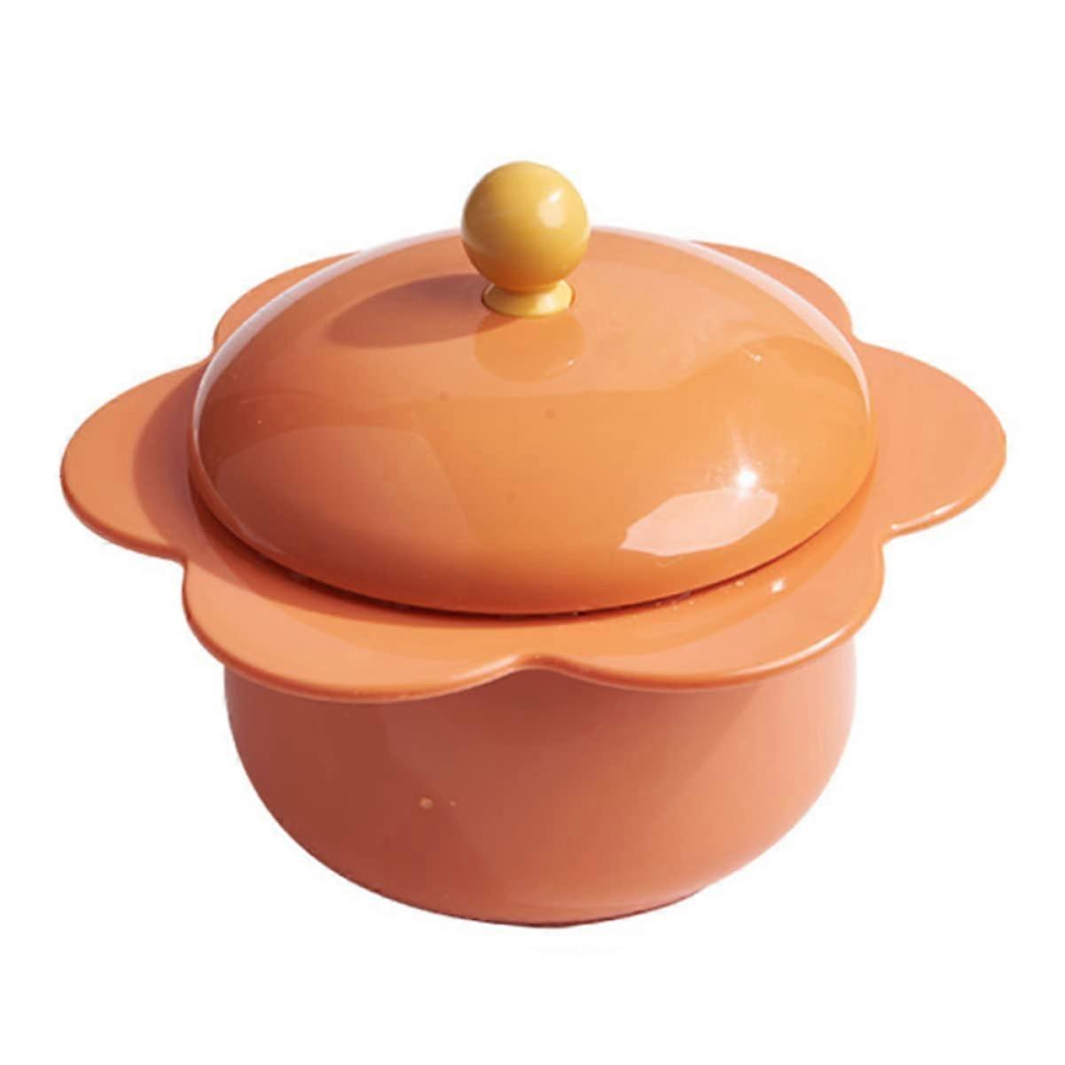 Stainless Steel Soup Bowl with Handle and Lid, Large Capacity Rice and Noodle Food Container