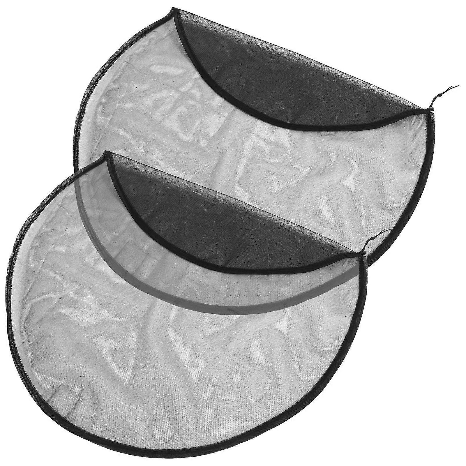 Water Tank Net Guard Protector Rain Barrel Cover Debris Prevention Garden 80.00X80.00X0.20CM Black 2Pcs