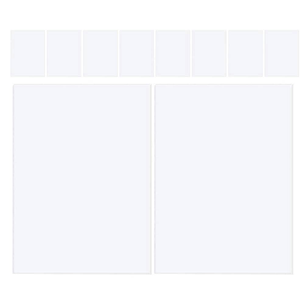 Acrylic Sheets for Crafts 10Pcs Transparent Shapes for DIY Crafting