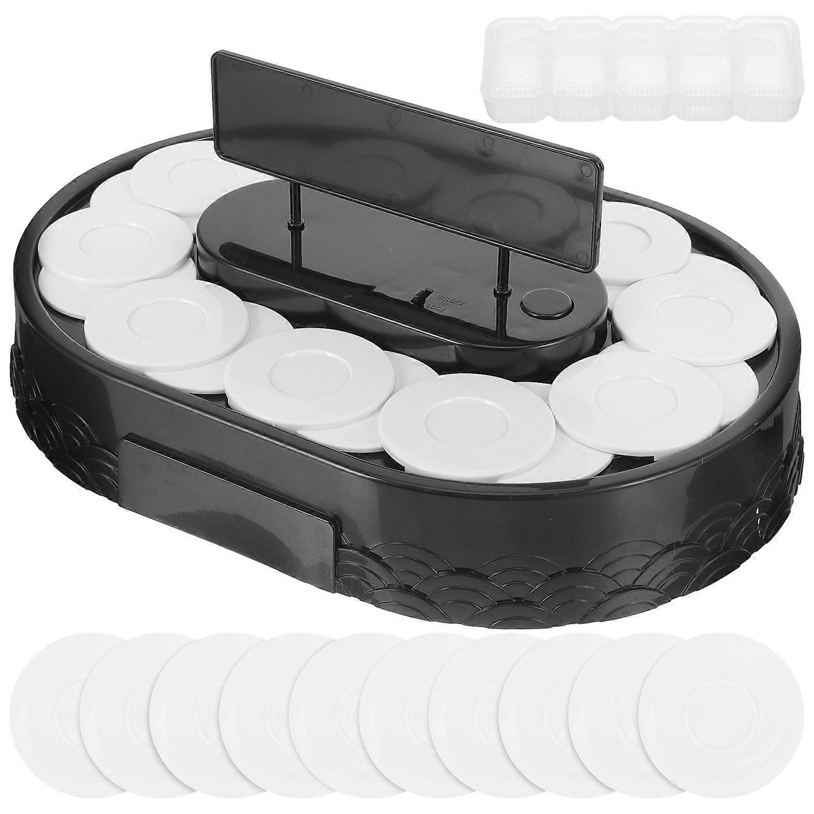 Automatic Rotating Sushi Display Stand Rotating Desserts Decorative Round 1Set For Banquets