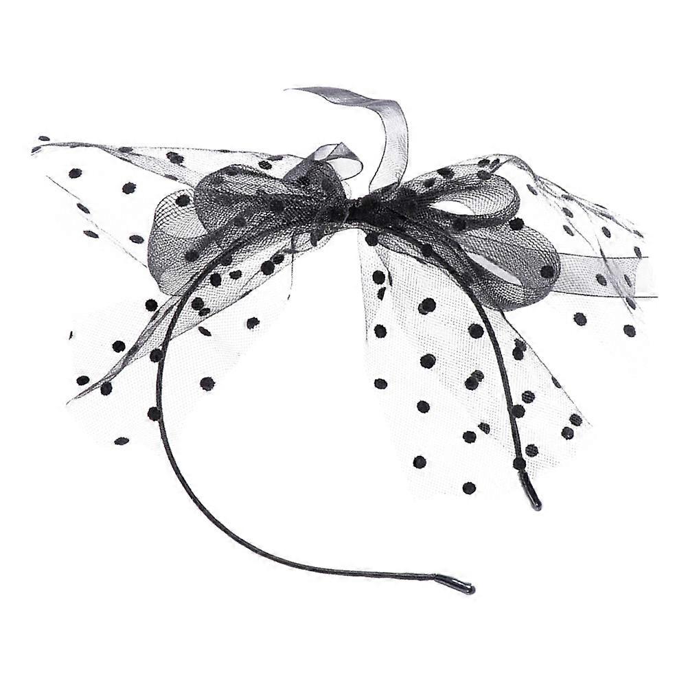 Bow Tie Headband Women Retro Events Decoration Use Black 15 x 10 x 10 cm 3Pcs