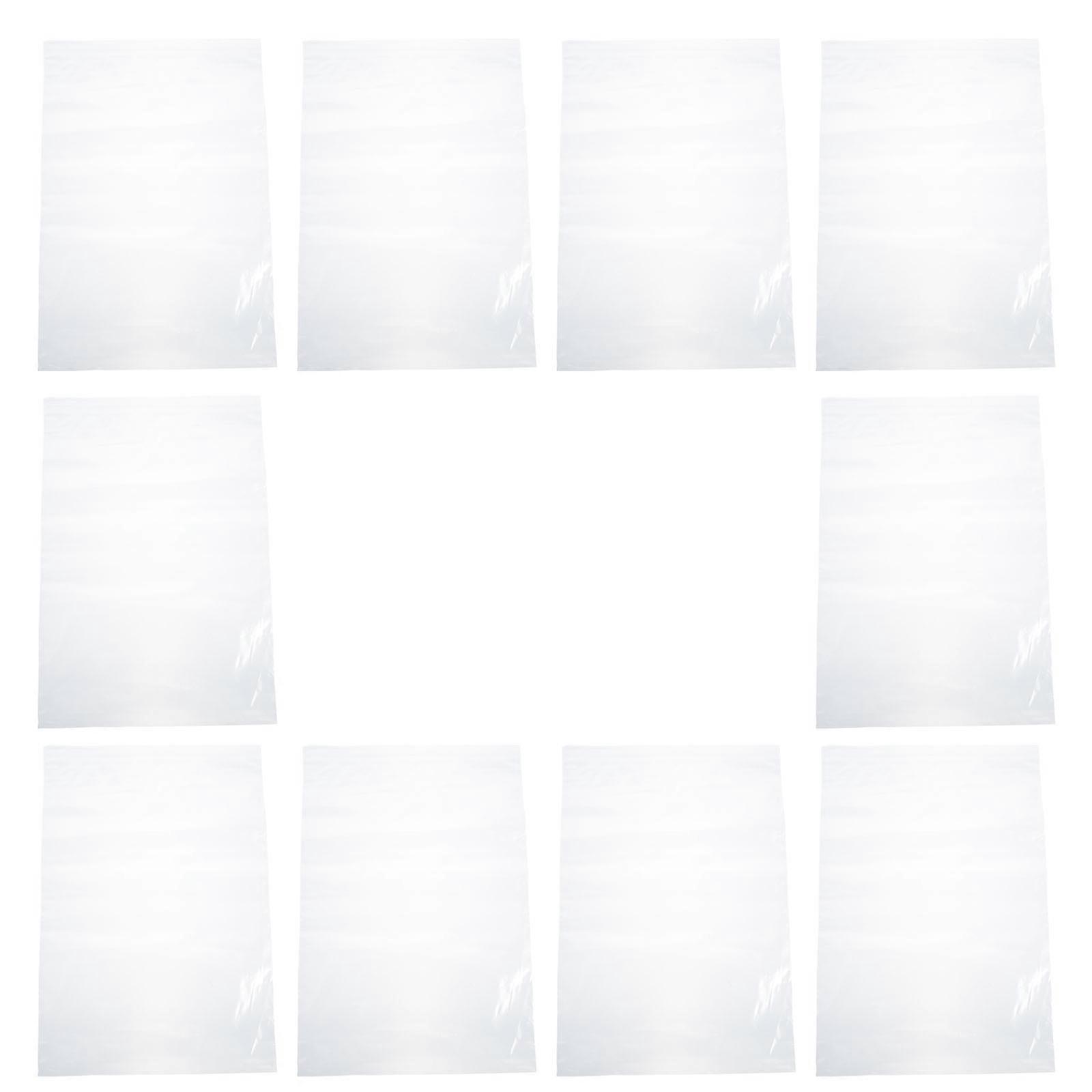 Office File Pockets Document Containers Student Use Transparent Rectangular Organized Storage 10Pcs