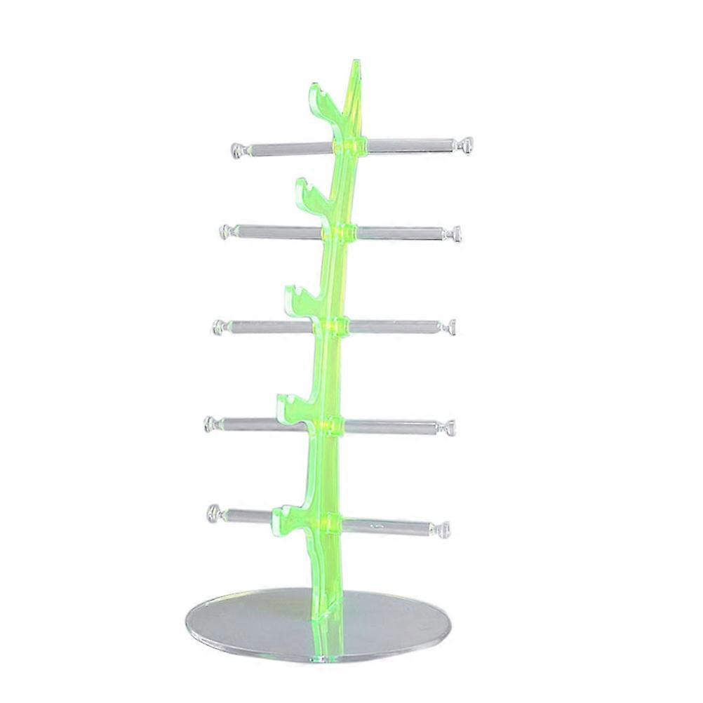 Eyeglass Display Stand Sailboat Shape Acrylic Glasses Display Portable Design Consumers 5Pairs