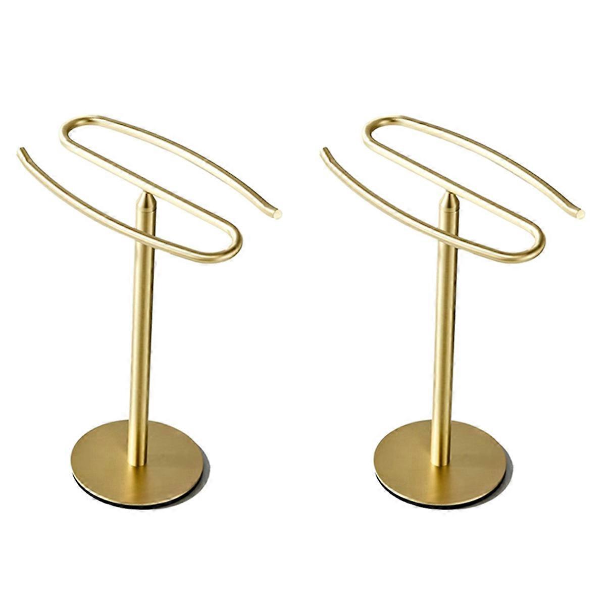 Porte-serviettes à main en or Porte-serviettes