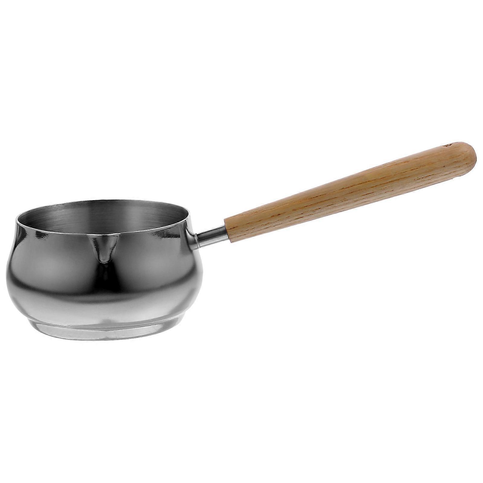 Stainless Steel Sauce Pitcher Multi-Functional Coffee Milk Measuring Cup Espresso Cup With Long Handle For Kitchen Use 1Set