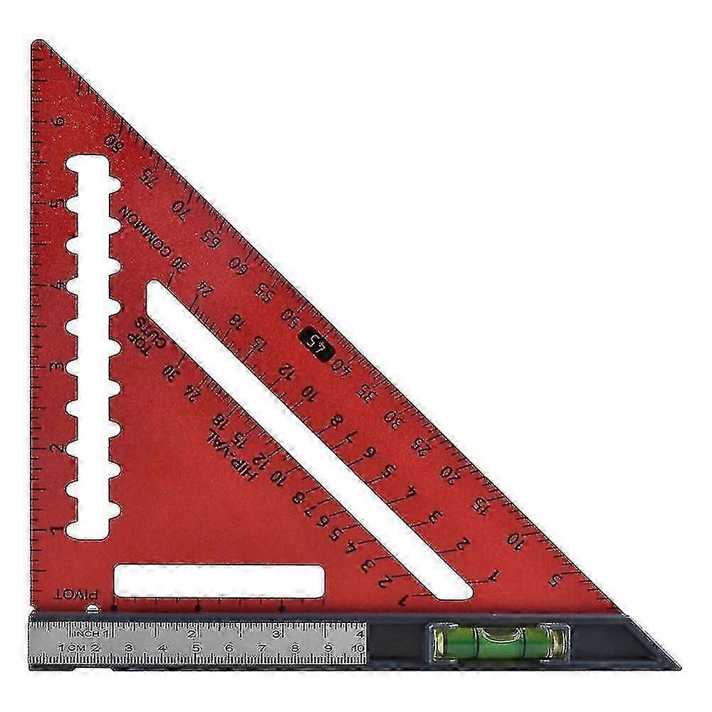 Detachable Triangular Ruler High Precision Triangular Plate Red