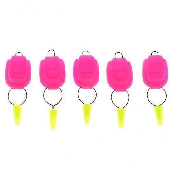 6x5x Spinning Reel Line Stopper Baitcasting Wire Buckle Holder Keeper Rose Red