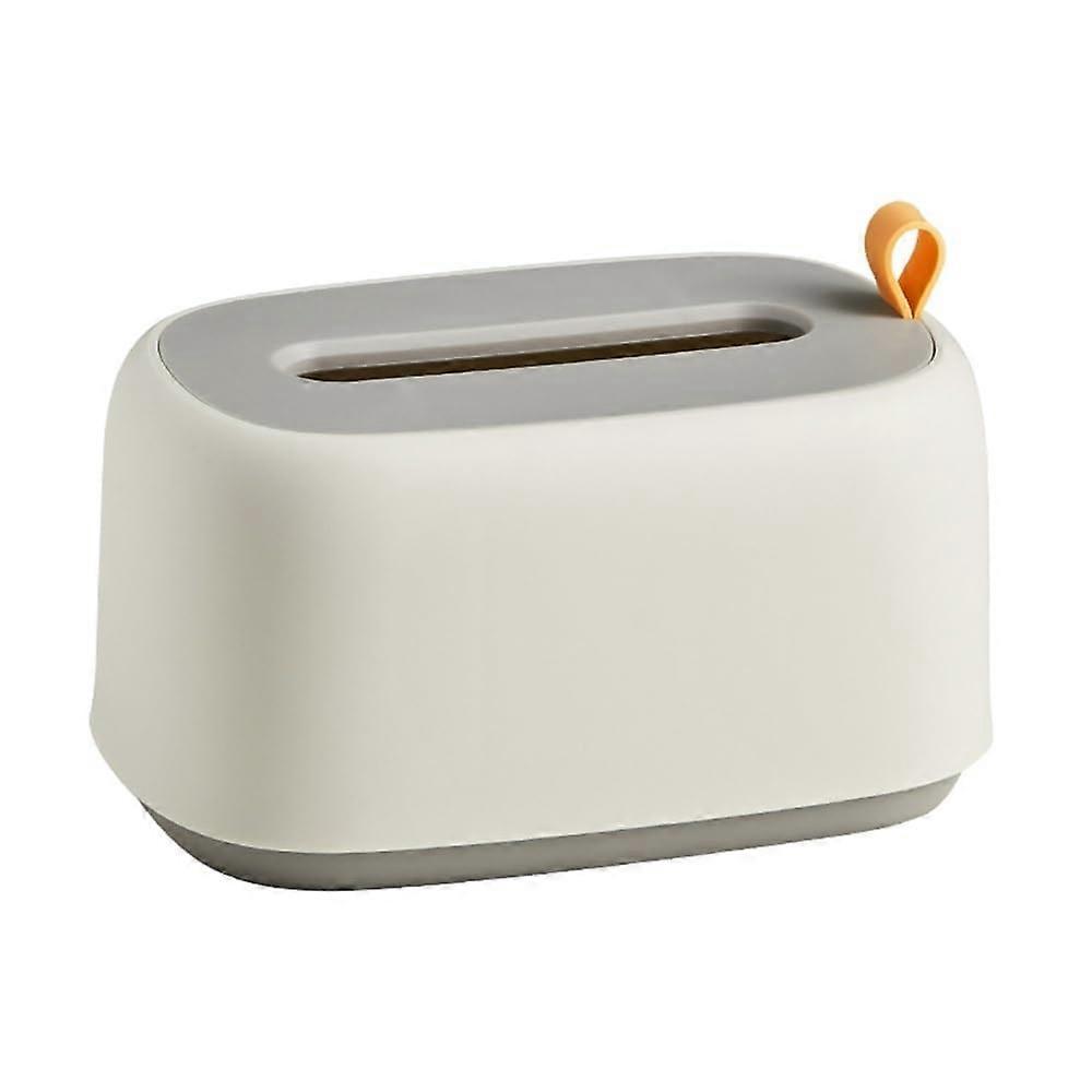 cosmetic tissue boxes, tissue box made of pure acrylic in pure color for home, hotel room, desktop tissue box (white)