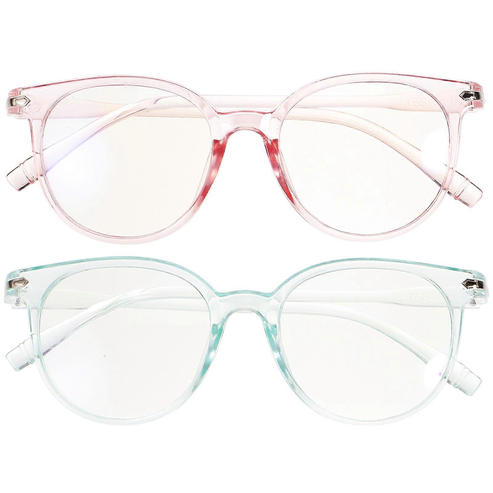 Light Glasses Simple Eyewear For Surfing Pink 2Pcs
