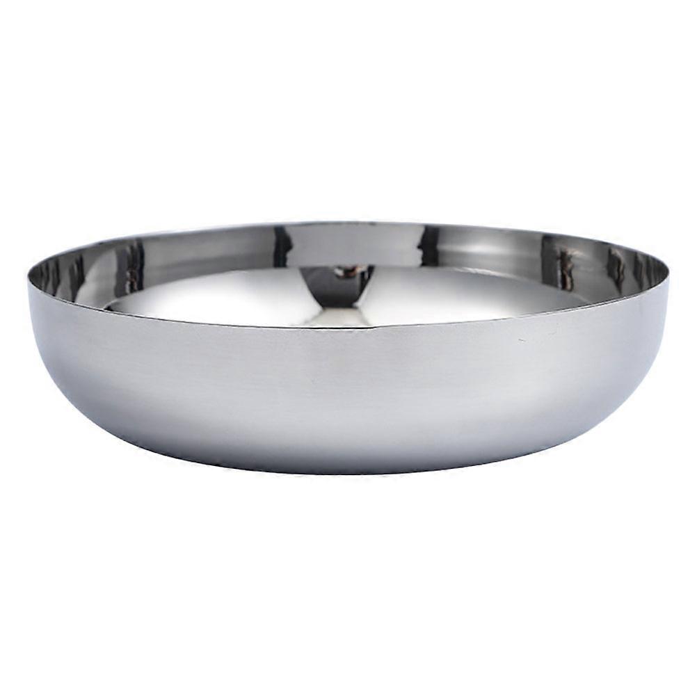 Stainless Steel Fruit Bowl Multi Function Salad Bowl Home Use 9.43X9.43X2.36Inch Food Serving 1Set