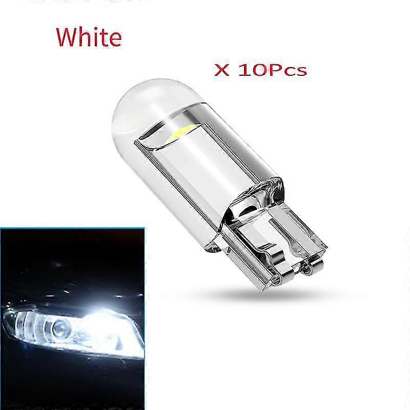 10 Pcs Lot COB T10 LED Signal Reading Wedge Color DIY Light 12V 2025