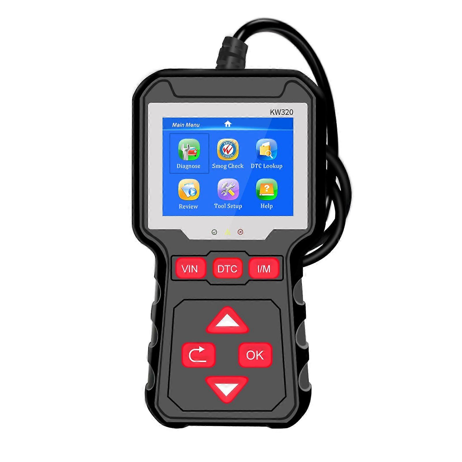 KONNWEI OBDII Auto Diagnostic Code Scanner (KW320) Universal Vehicle Engine O2 Sensor Systems Auto Diagnostic Scan Tools MK33186