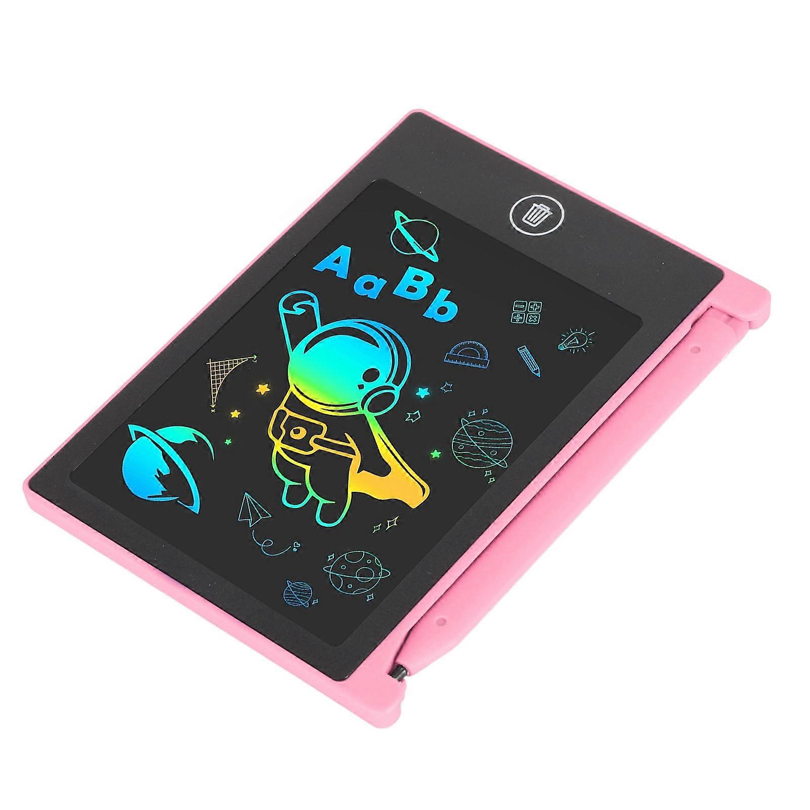 Mini tablette d'écriture LCD étanche 4,4 pouces, effaçable et réutilisable, tableau de dessin électronique pour enfants de 3 à 6 ans, rose