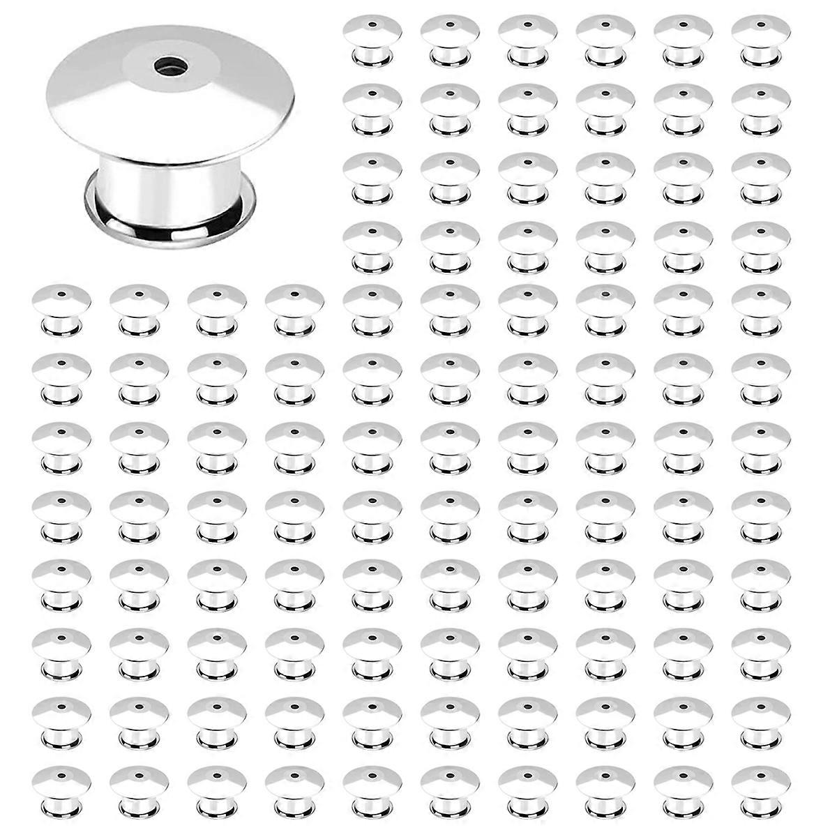 100PCS Locking Pin Back Locking Pin Retainer Buckle,for Brooch Enamel