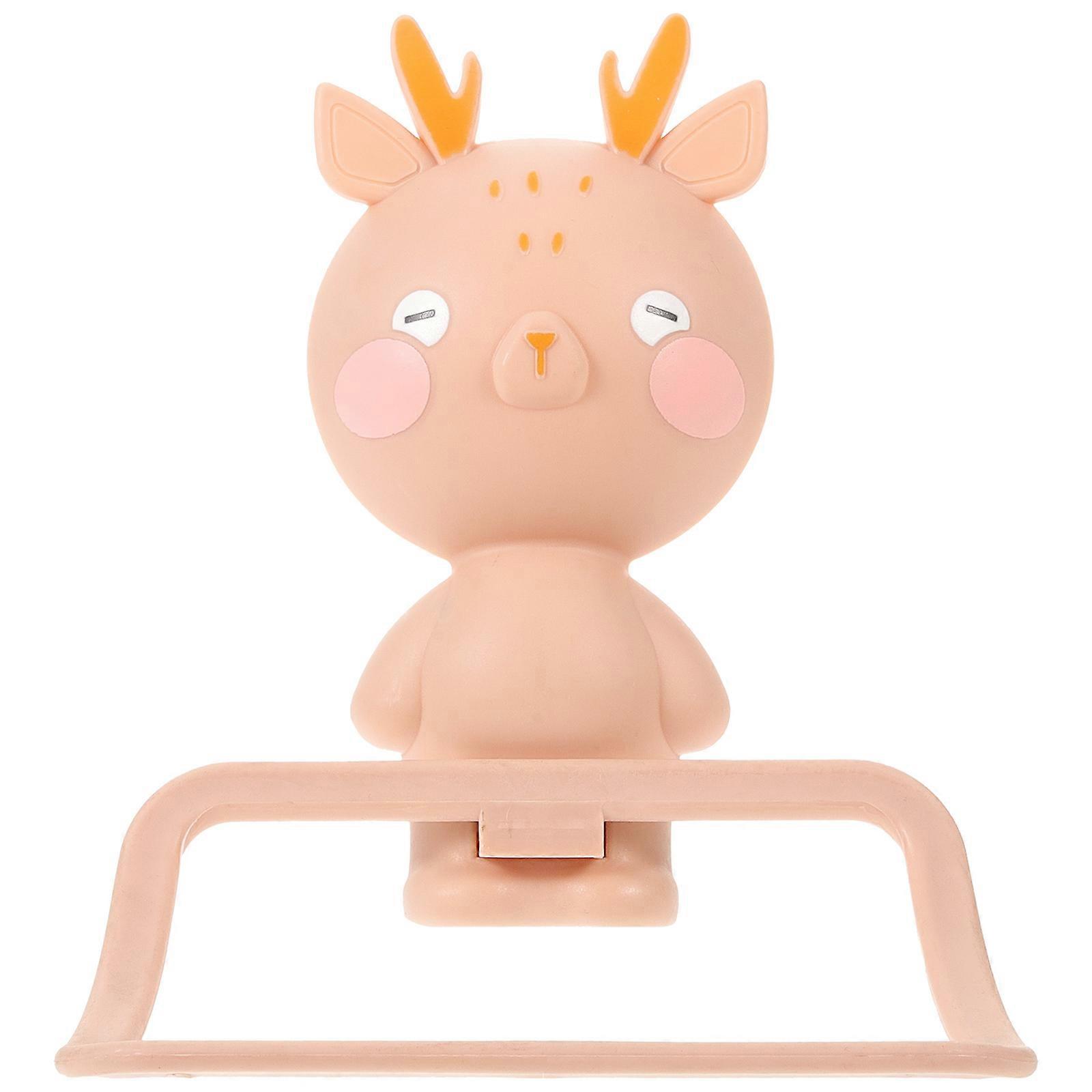 Towel Holder For Bathroom Wall Cartoon Elk Shape Hand Drying Modern Style 17.50X15.70X12.50cm 1Set