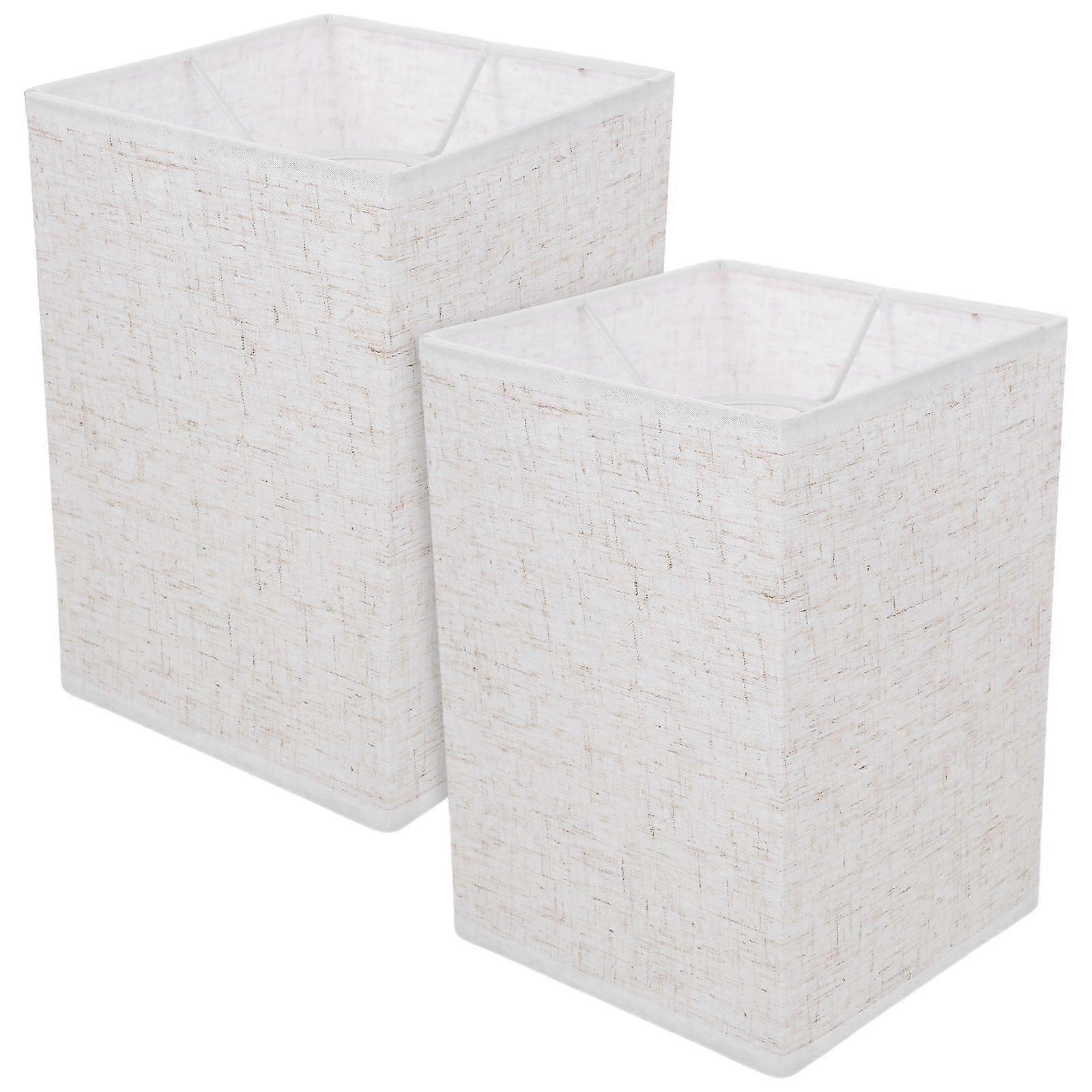 2Pcs Bedside Light Lampshade Modern Style Linen Light Shade Wall Light Chandelier Lamp Shade
