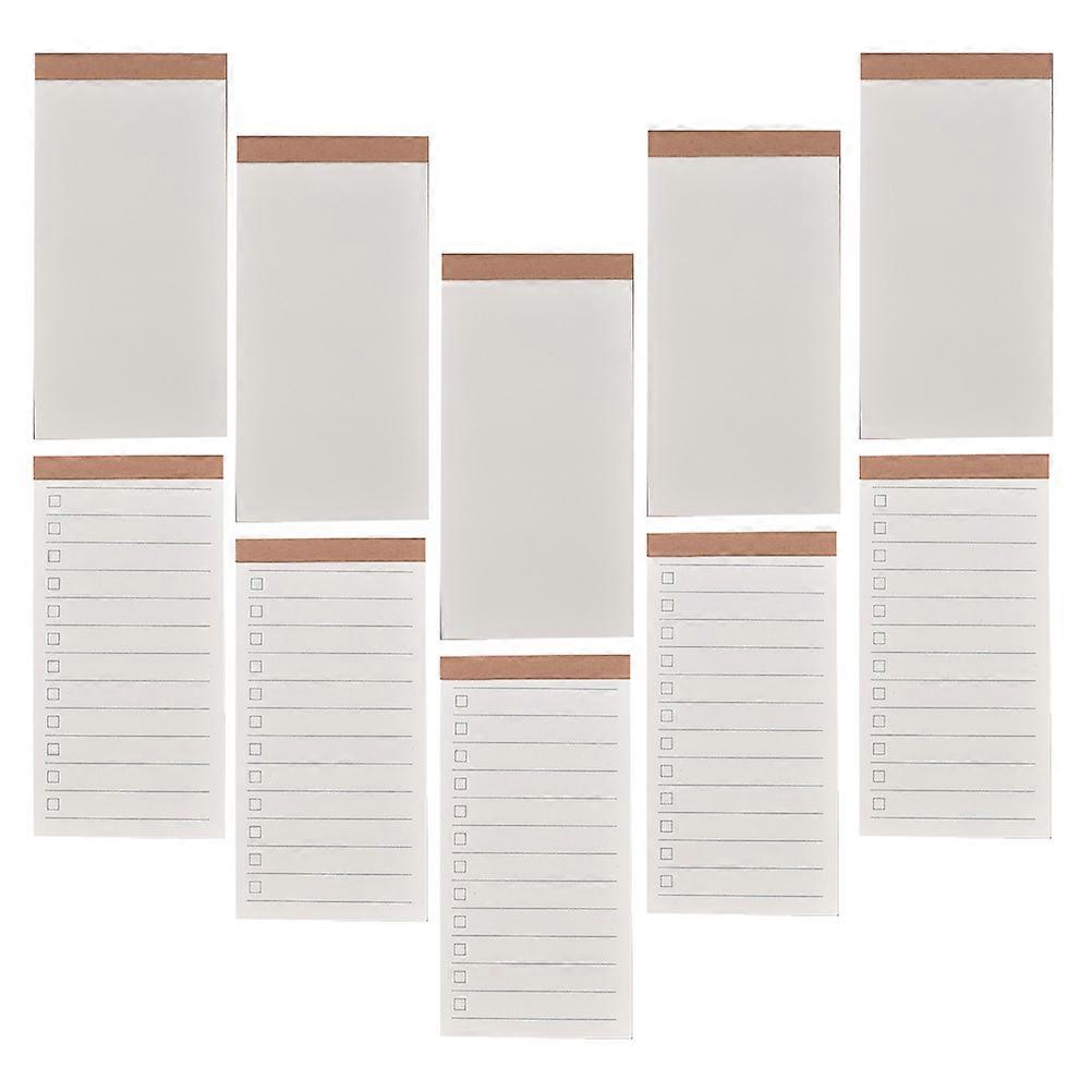 Schedule Book To-Do List Notepad Professionals White 17.00X7.00X1.00CM Reminder Writing 10Pack