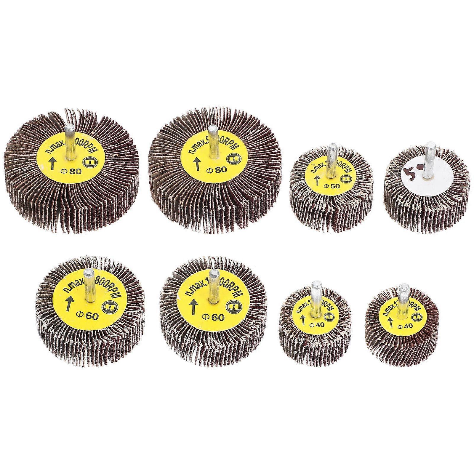 Grinding Discs Abrasive Flap Wheel Sander 8Pcs Abrasive Handyman In Workshop