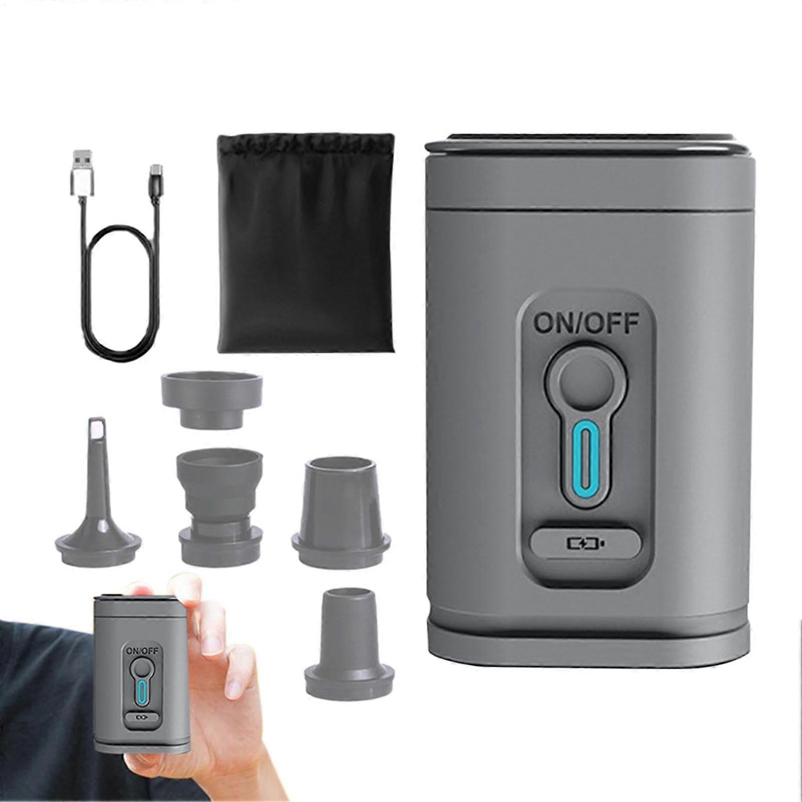 Air Pump, USB Rechargeable Inflator for Camping, Portable High-Performance Air Pump for Pool Floats, Beds, and Mattresses