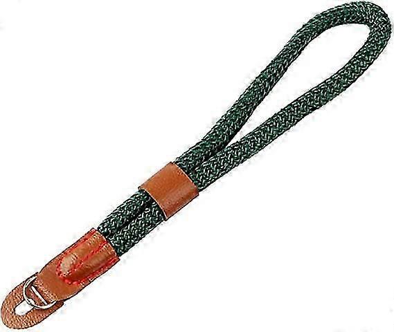 Green Nylon Anti-Slip Wrist Strap for DSLR & Mirrorless Cameras - Secure & Comfortable