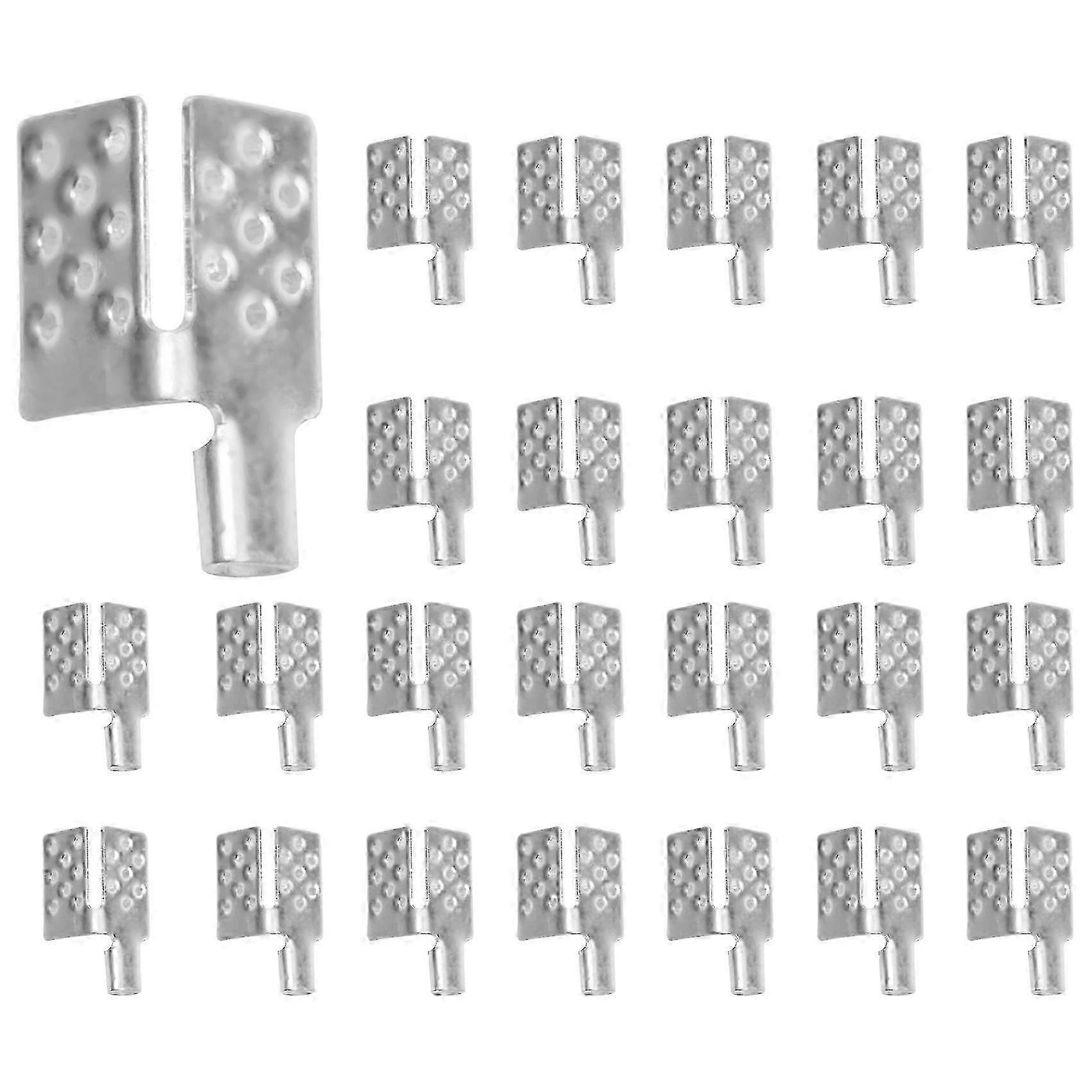 80 قطعة موصل مشبك فيلم حراري كربوني ، ملحقات مشبك فضي مطلي بالنحاس الدافئ ، أرضية