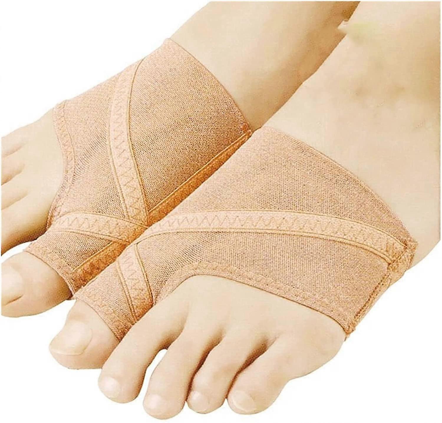 Ultra Thin Bunion Splints for Hallux Valgus Correction, 2Pcs Big Toe Adjuster Bandage, Size L, Pain Relief Support
