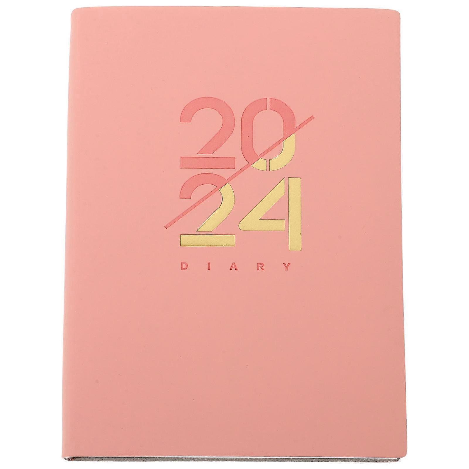 Schedule Planner Notebook for Daily Weekly Planning Soft Cover Portable Notepad for Students Travelers Office Workers Practical English Design