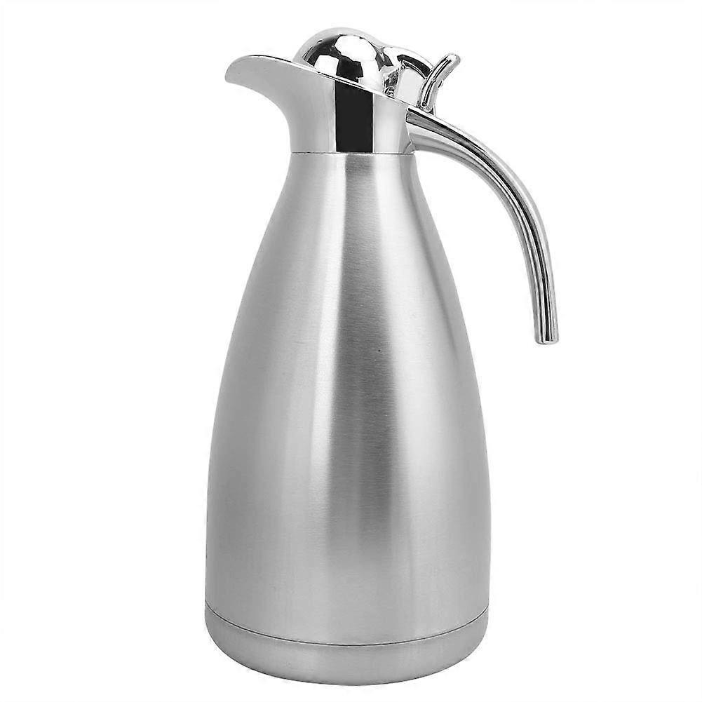 2liter stainless steel thermos flask – Keeps water and coffee hot or cold for hours – Essential for every household.