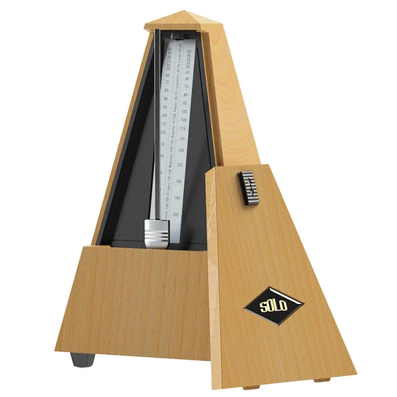 Mechanical Metronome Tempo Range Tower Type Metronome for Piano, Guitar, Drum, Violin, All Instruments (Champagne) Champagne Color