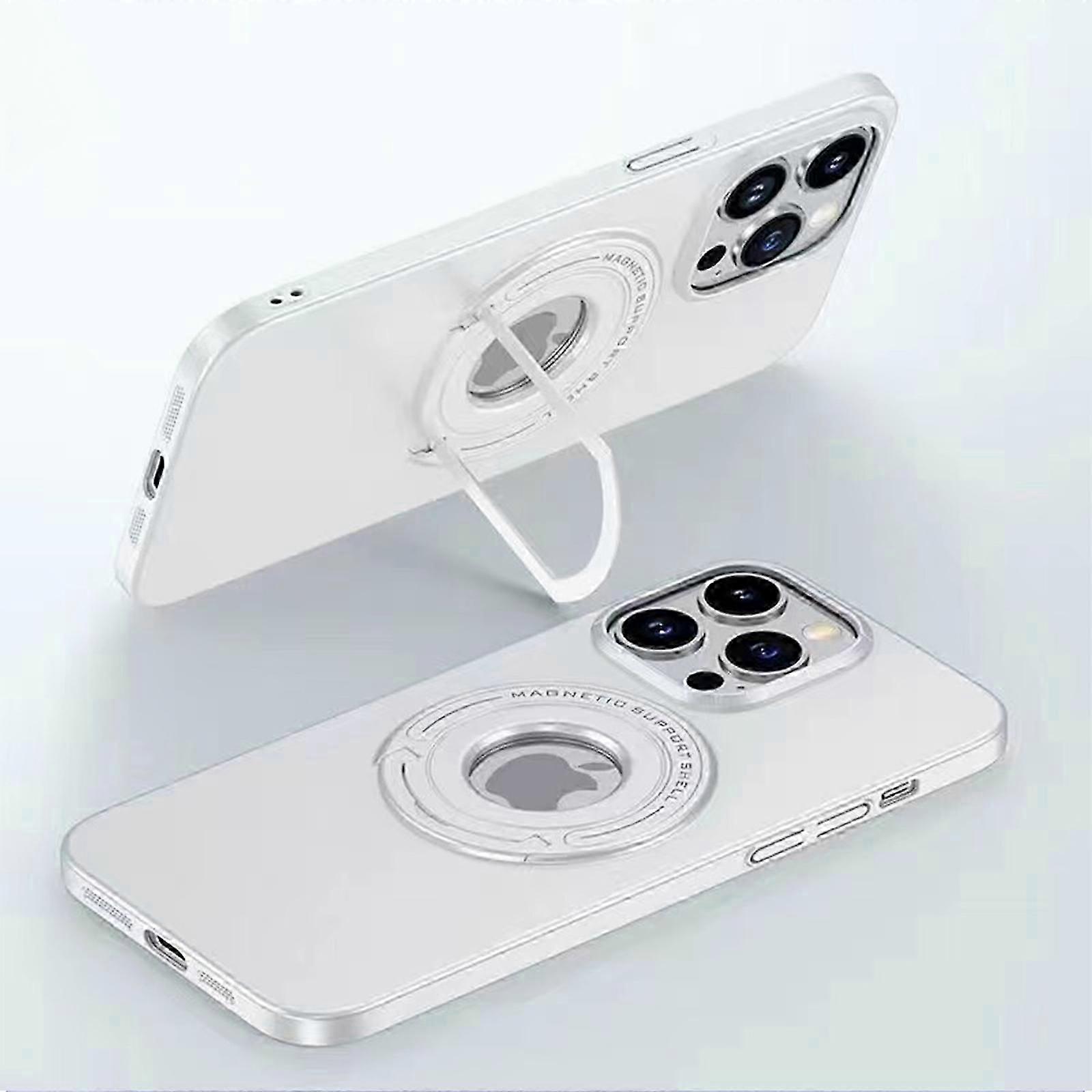 Magnetic Case for iPhone 15 Pro Max Case with Invisible Stand,Compatible with MagSafe PC Cover Slim Thin Anti-Fingerprint Scratch