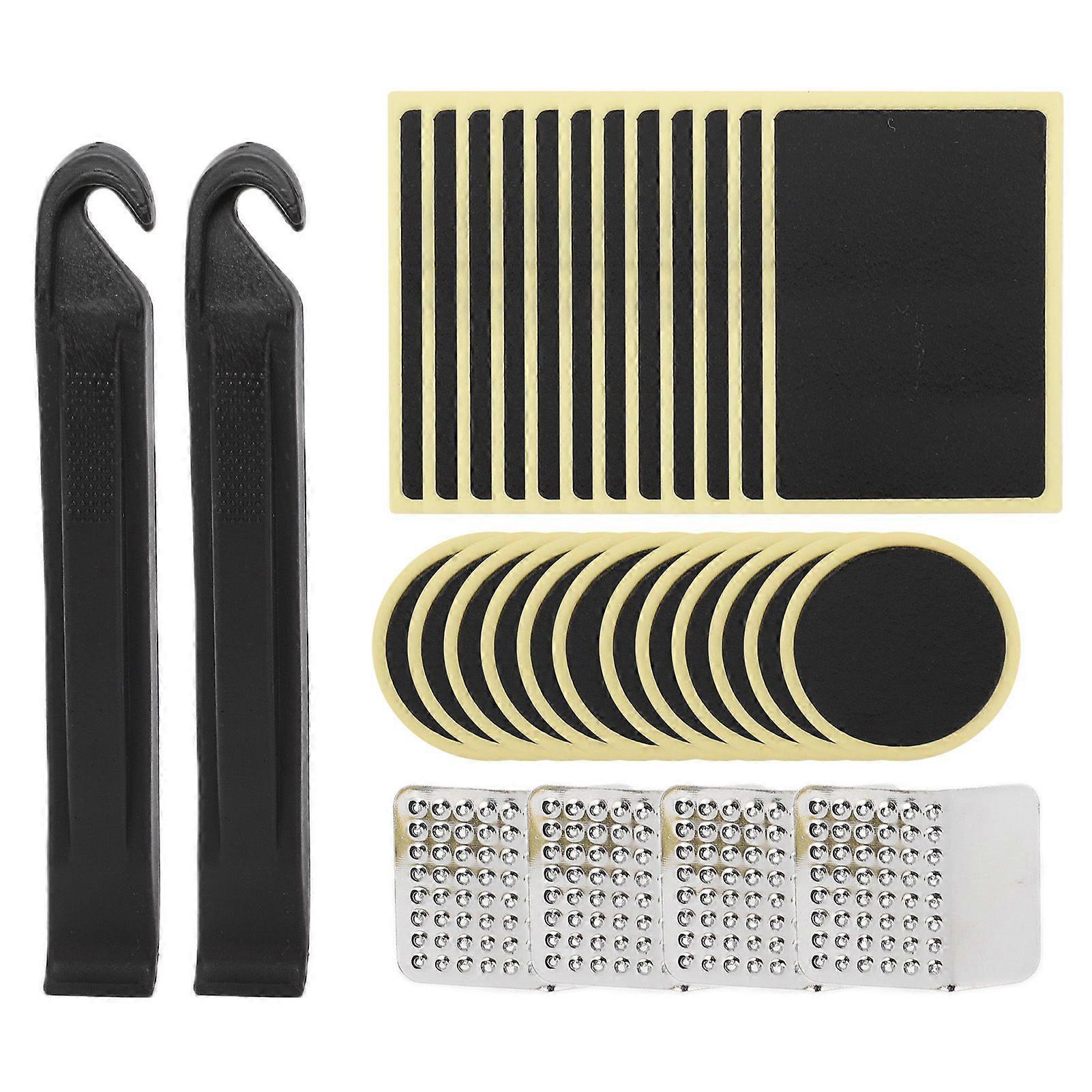 30Pcs μπαλώματα ελαστικών ποδηλάτων χωρίς κόλλα αυτοκόλλητη επισκευή διάτρησης σωλήνων ελαστικών ποδηλάτων PatchYMQX)