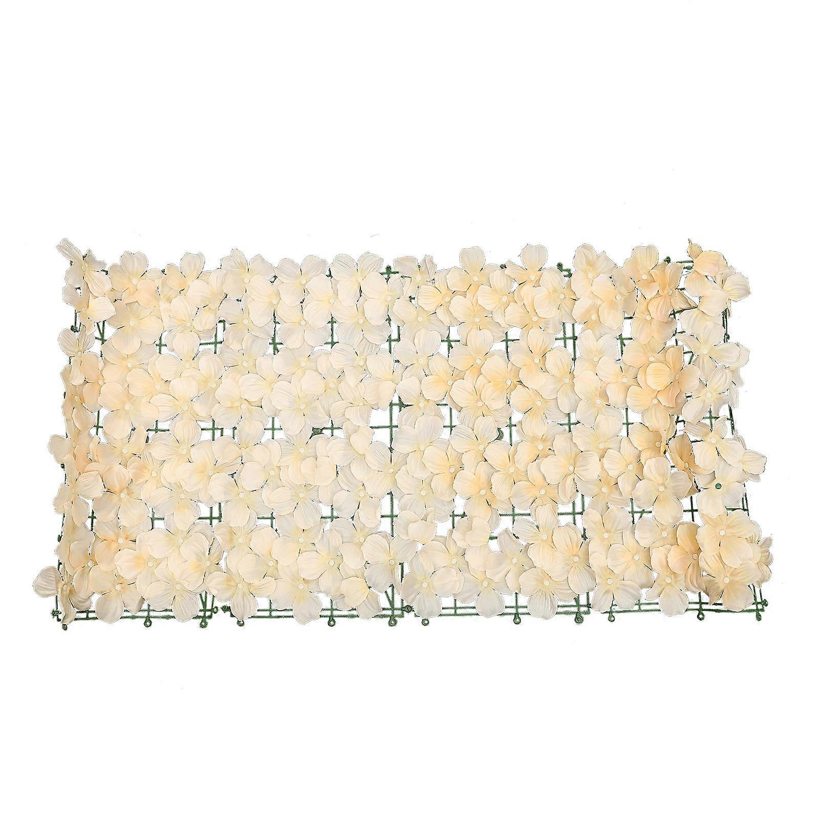 Decorative Artificial Flowers Fence Faux Flower Screen Outdoor Garden Hydrangea 100X50cm 1 Set