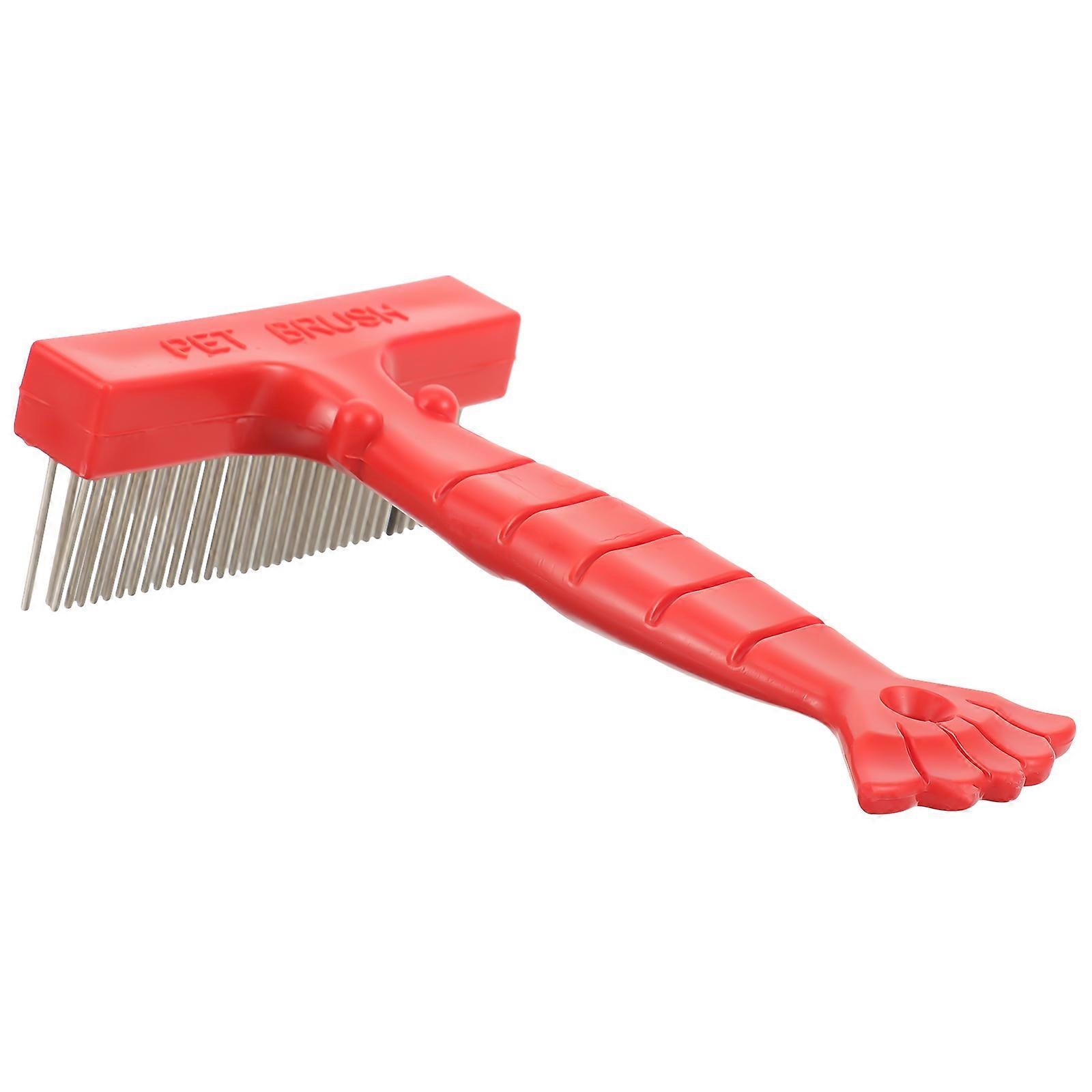 Pet Hair Removal Combs De-Shedding Combs For Pets Massaging Cat Hair Remover Comb Pet Owners 5.7×3.4×1.6in Dander Removal 1Pack