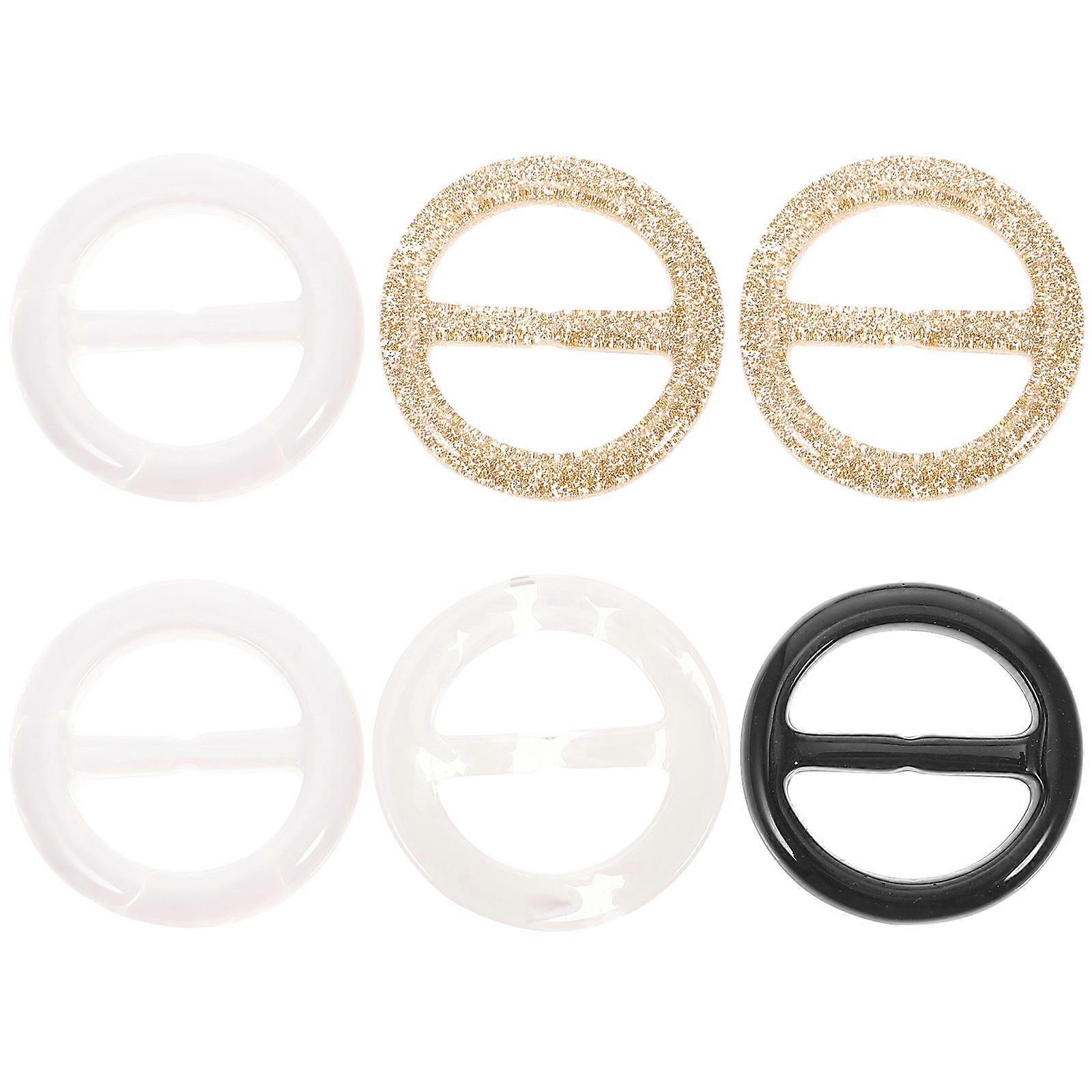 Here's a polished and engaging product description based on your input:
**6 Pcs Elegant Round T Shirt Clip Rings – Stylish Summer Costume