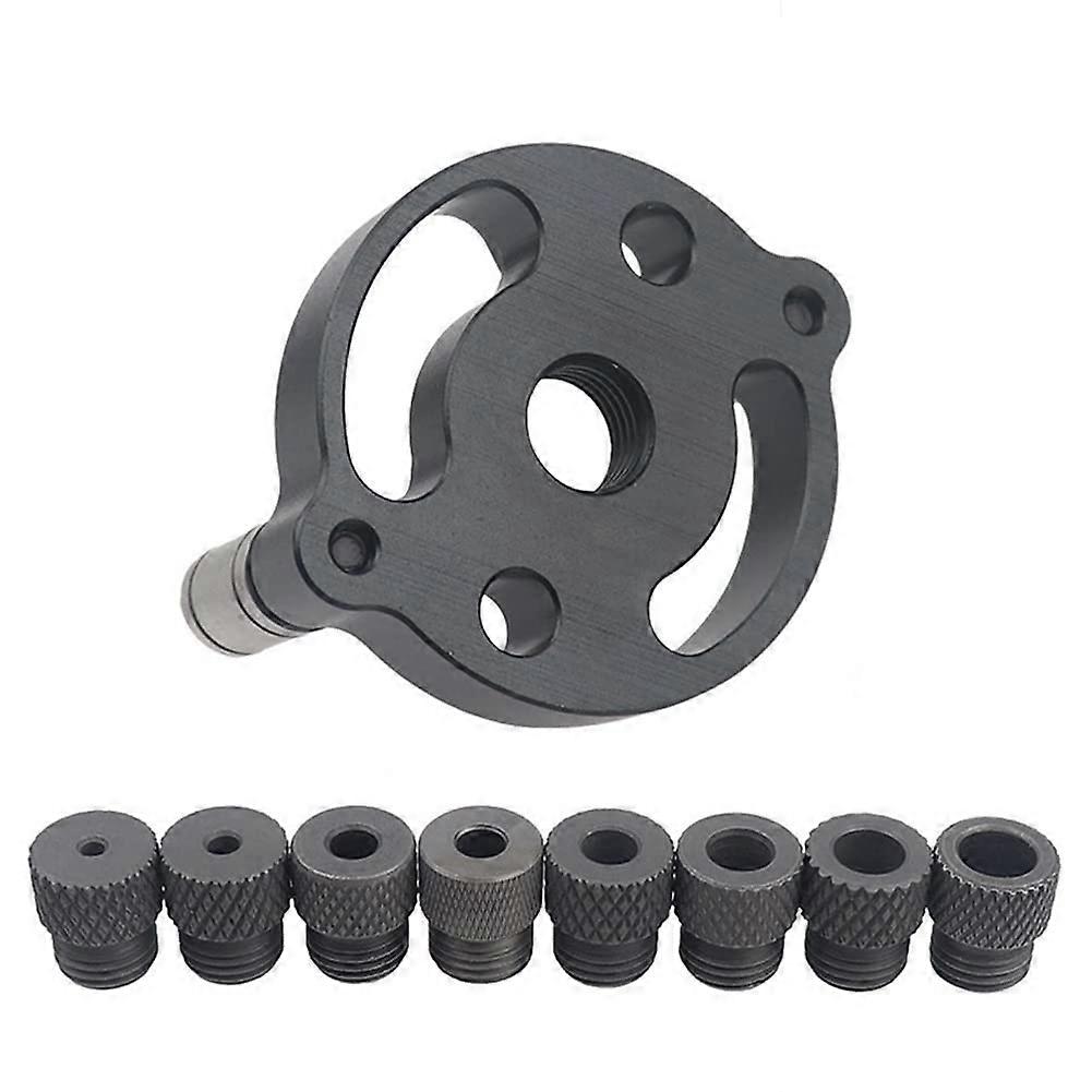 Vertical dowel jig, selfcentering drilling guide positioning made from aluminum alloy for DIY faux furniture joining tools