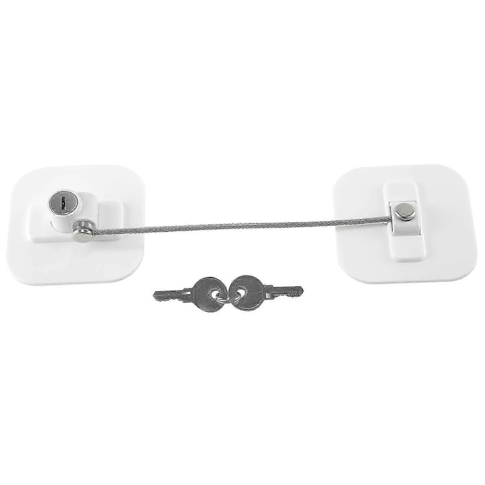 Fridge Lock,Refrigerator Locks,Freezer Lock with Key for Child Safety,Locks to Lock Fridge and Cabi