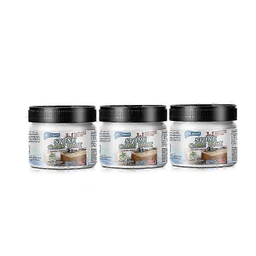 Stone Maintenance Polishing Wax, with Sponge Granite Polishing Compound, Marble Scratch Remover and Polish, Granite Countertop Cleaner, Stone Polishin